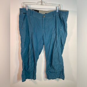 Kuhl‎ Blue Women’s Floral Stitch Hiking/Workwear Capri Shorts Size 12
